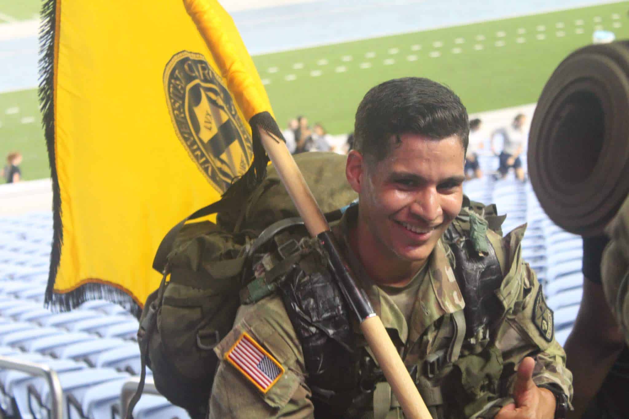 Le commandant du bataillon ROTC de l’UNC Mohammad Qassem. Le senior est né en mai 2002.