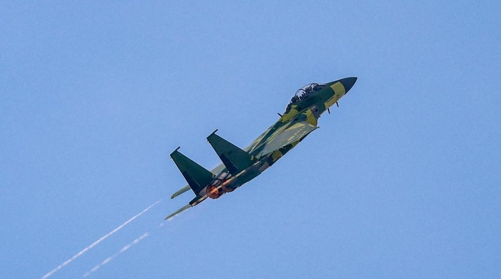 Troisième F-15EX en vol inaugural