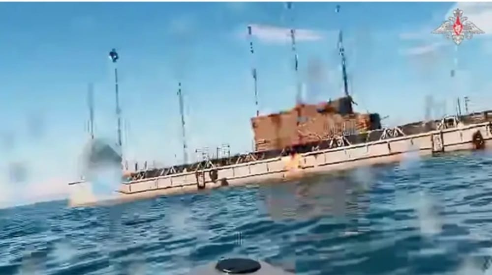Drone naval russe en exercice