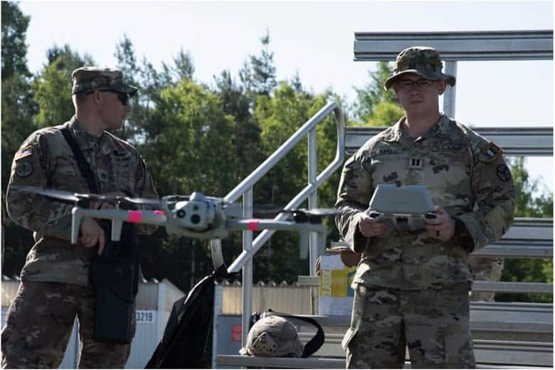DroneGun Mk4 de DroneShield lors d’un exercice militaire