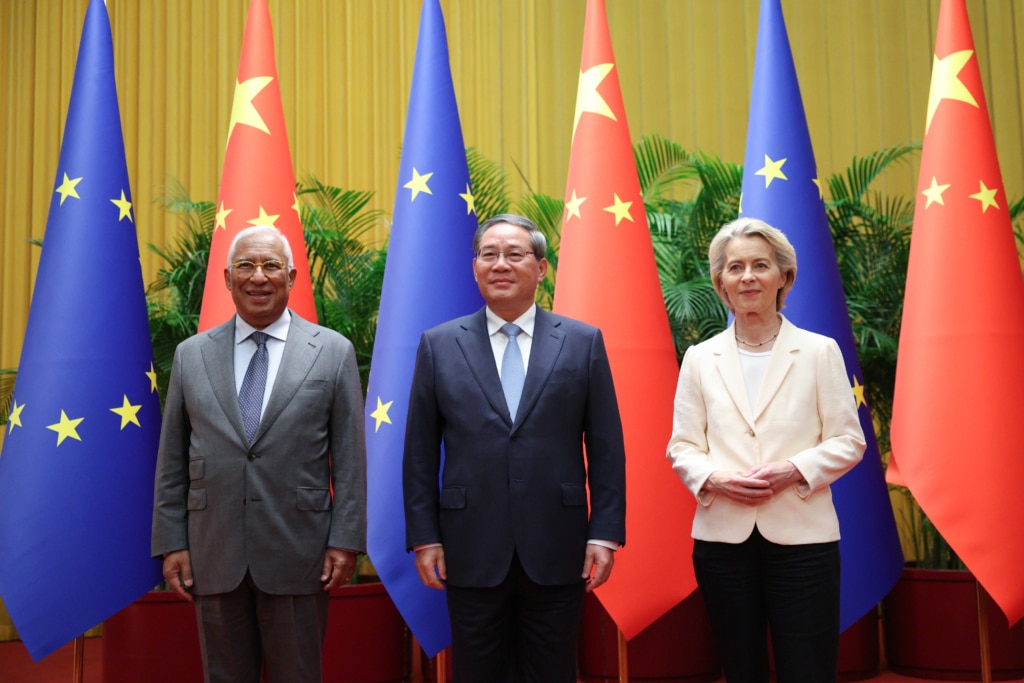 Rencontre des dirigeants européens avec le Premier ministre chinois