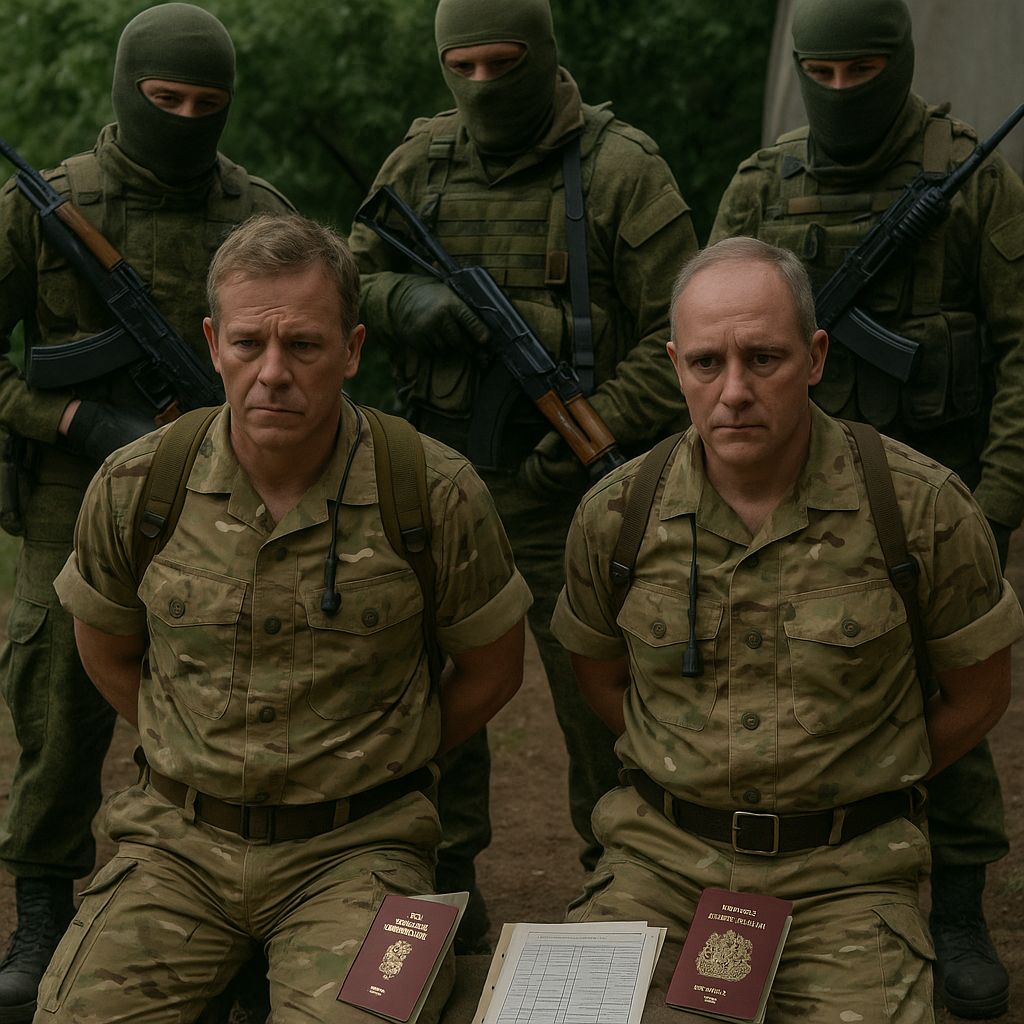 Colonels Edward Blake et Richard Carroll en uniforme