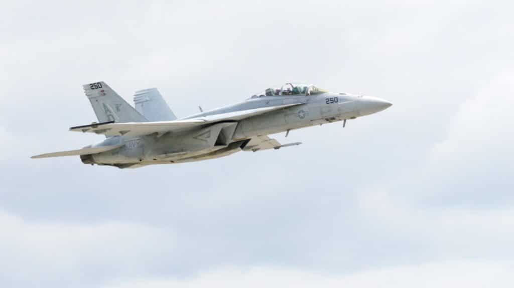 Un F/A-18 Super Hornet modernisé à St. Louis