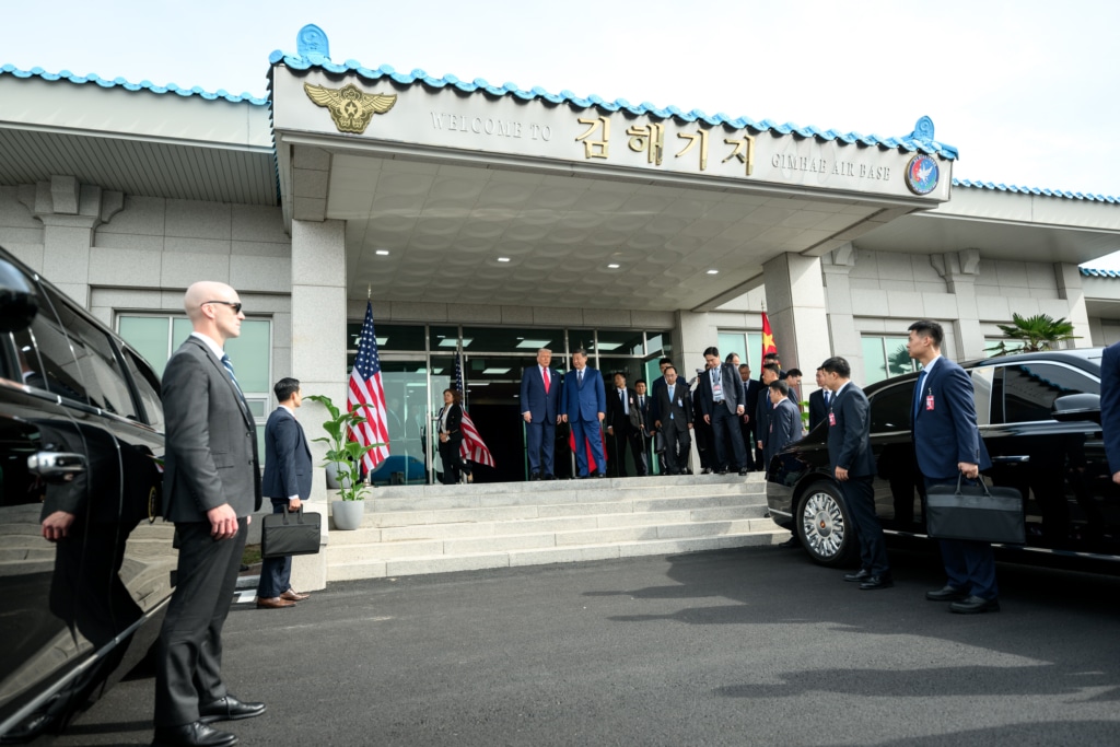 Trump et Xi Jinping en Corée du Sud