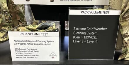 Détails tissu veste isolante