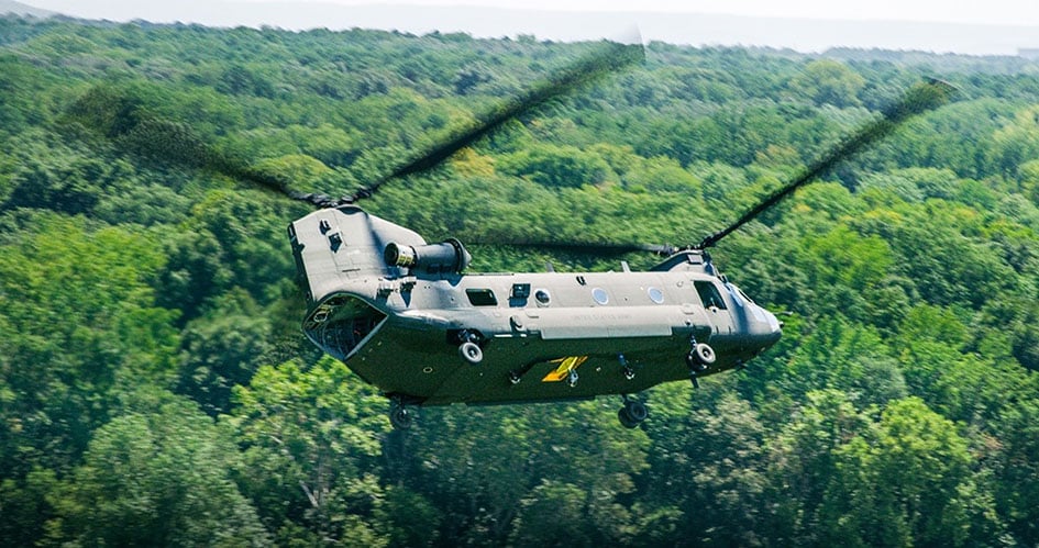 CH-47F Block II Chinook en vol