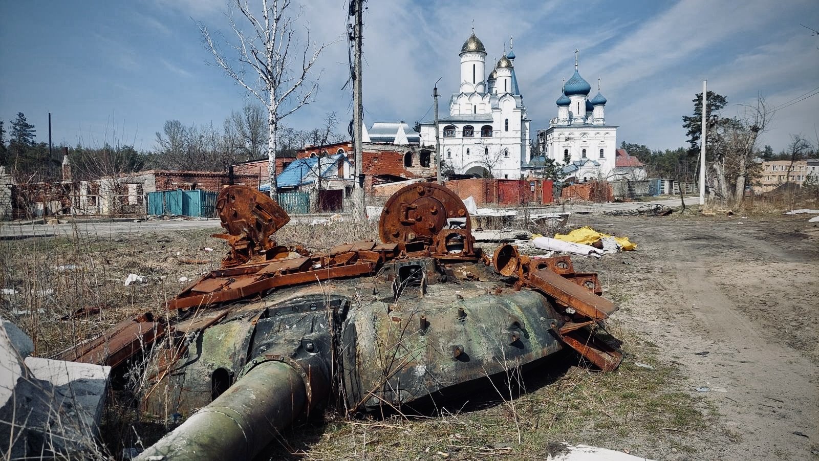 Dégâts après bombardement en Ukraine