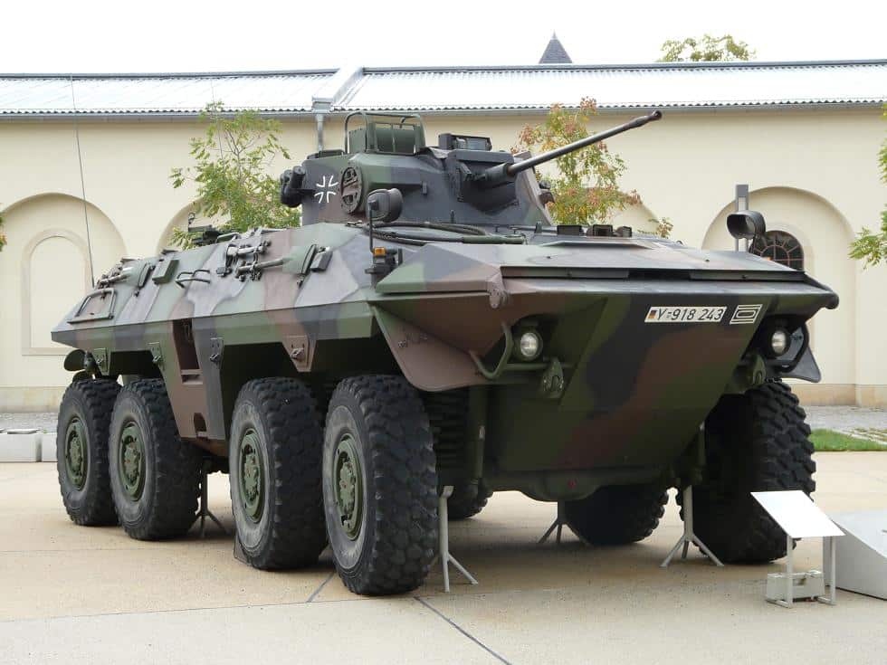 Véhicule de reconnaissance Luchs 2 : Rheinmetall remporte la fourniture tourelle CT-025, canon 25 mm et simulateurs