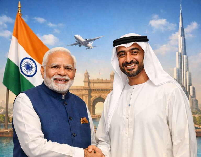 Inde et Émirats arabes unis approfondissent leur partenariat avec un objectif commercial de 200 Mds $ d’ici 2032