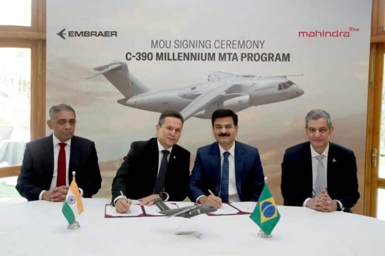 Embraer et Mahindra prévoient une usine MRO en Inde pour le C-390 et l’appel d’offre MTA de l’IAF