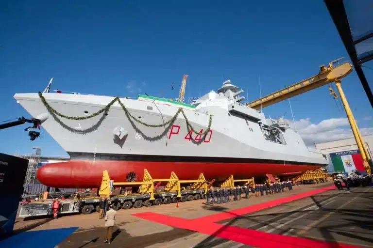 Le premier patrouilleur italien de nouvelle génération OPV Ugolino Vivaldi mis à l&rsquo;eau
