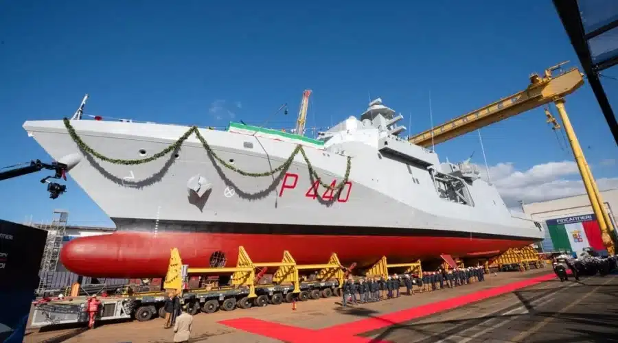 Le premier patrouilleur italien de nouvelle génération OPV Ugolino Vivaldi mis à l&rsquo;eau