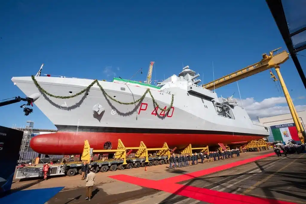 Le premier patrouilleur italien de nouvelle génération OPV Ugolino Vivaldi mis à l&rsquo;eau