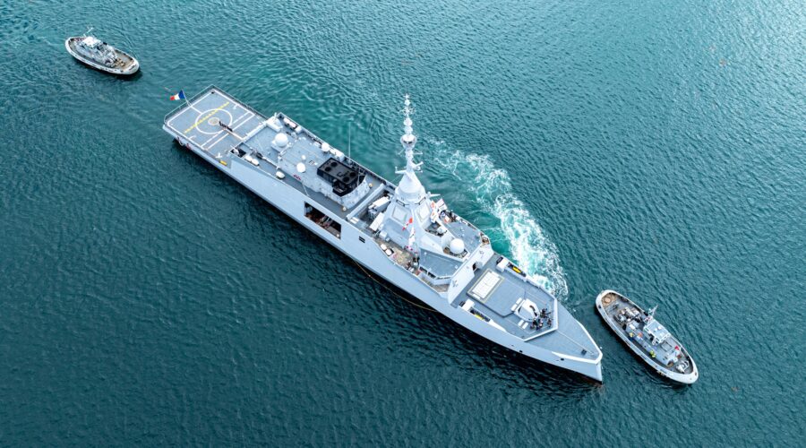 La fragata Álvaro de Bazán, buque de mando clé du Pacific Dragon 26 dans le Pacifique