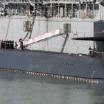 Le sous-marin nucléaire lance-missiles USS Alaska de l’US Navy fait escale à Gibraltar