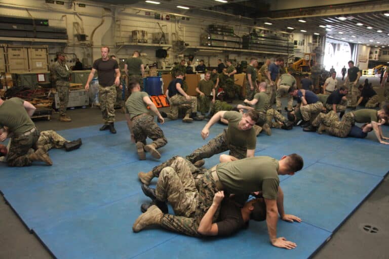 U.S. Marines, British Royal Marines and Canadian army...