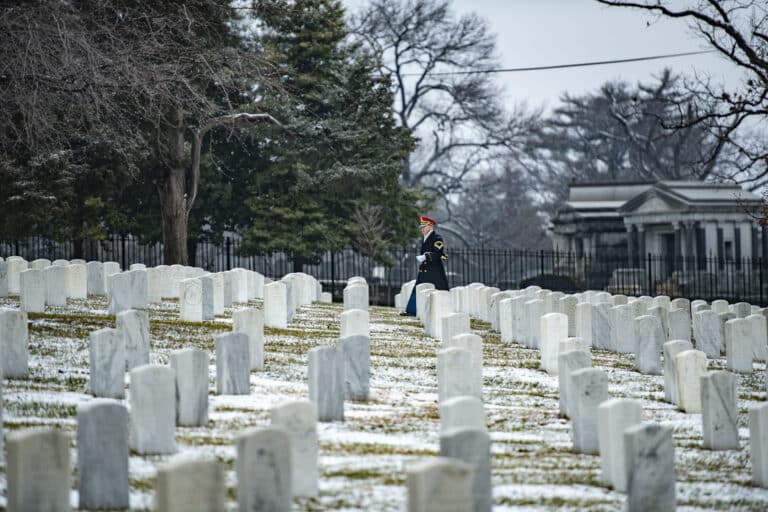 Soldiers from the 3d U.S. Infantry Regiment (the Old...