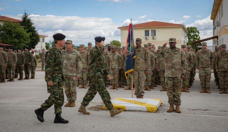 U.S. Army Lt. Col Randall Baker, Commander, and Command...