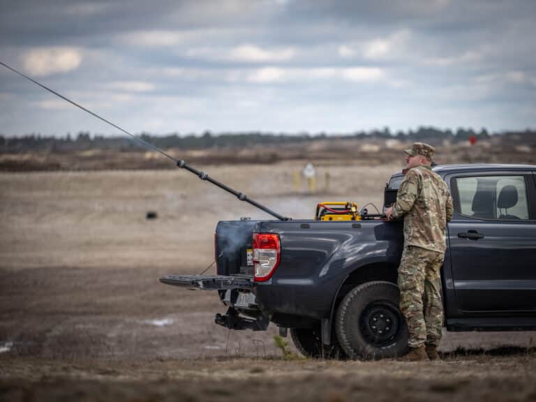 U.S. Army Spc. Kinna Moller, a soldier assigned to 1st...