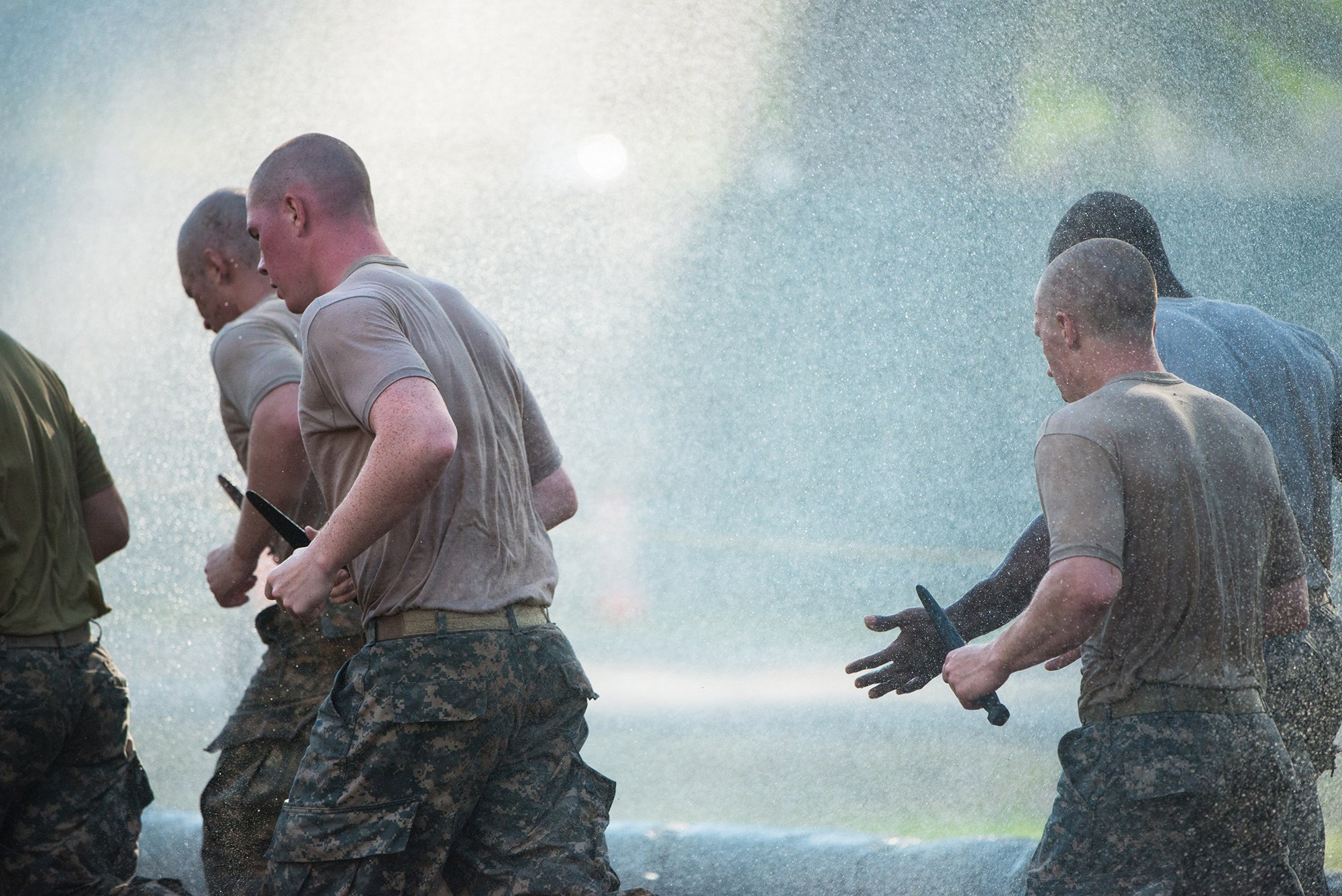 Soldats US Army Ranger en entraînement physique