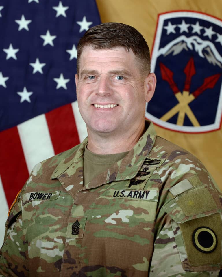 Command Sergeant Major Edward Bower was born in...