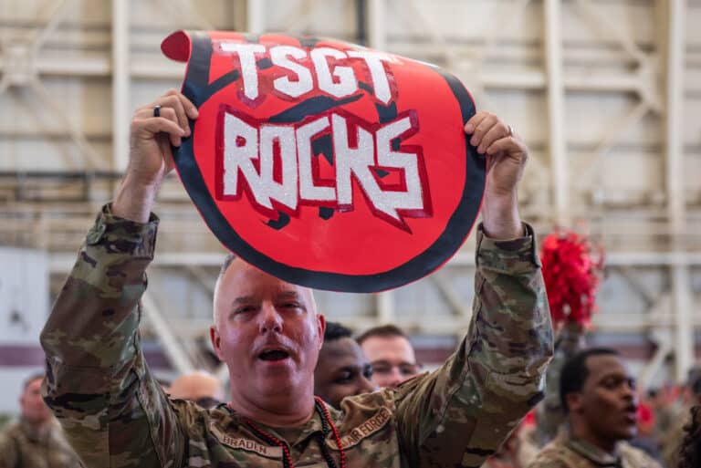 U.S. Air Force Chief Master Sgt. Douglas Braden, 60th...