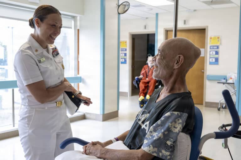 U.S. Navy Command Master Chief Christina Crawford, of...