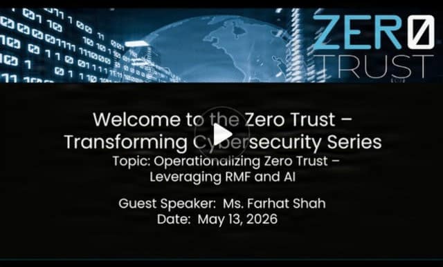 Ms. Farhat Shah, a cybersecurity subject matter expert...