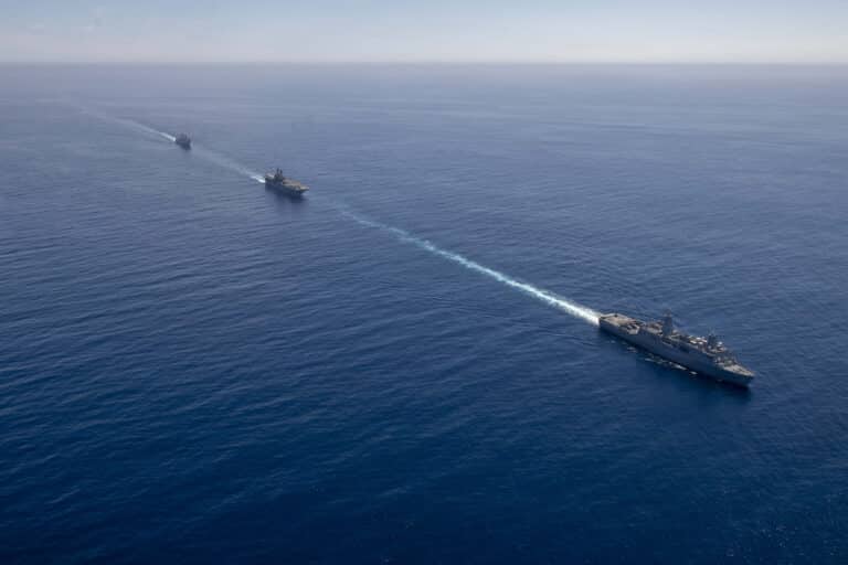 San Antonio-class amphibious transport dock ship USS...