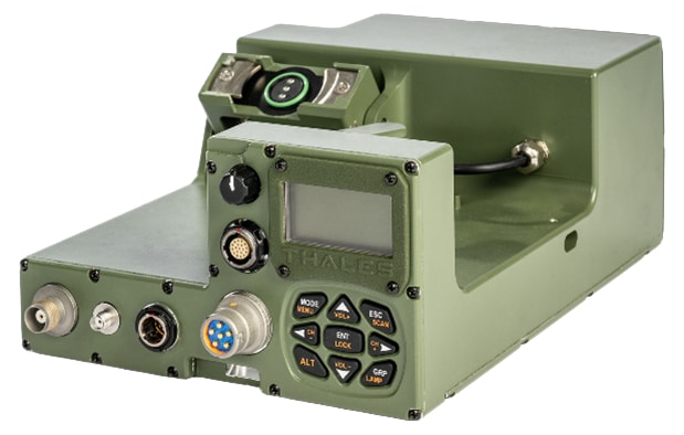 Le système Low Cost Data Architecture Radio Adaptable Transport (LOCODA RAT). Photo : Thales