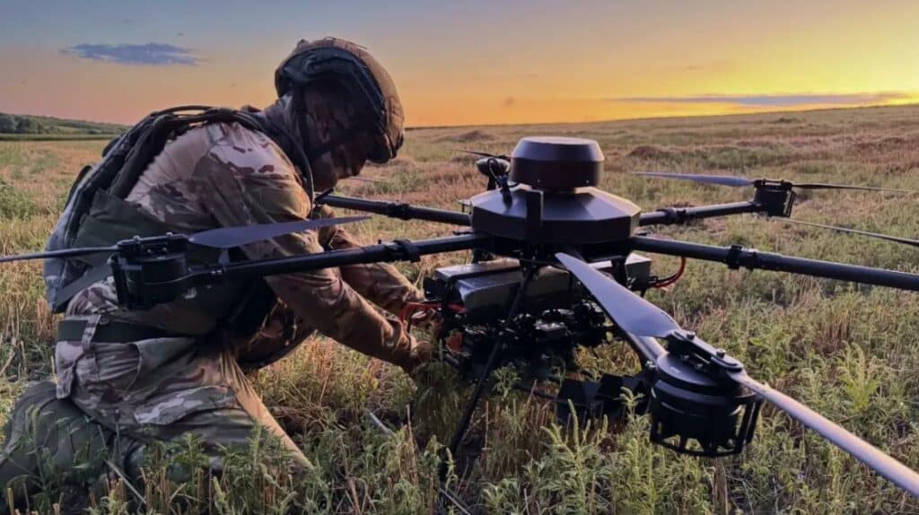 Opérateur ukrainien de drone.