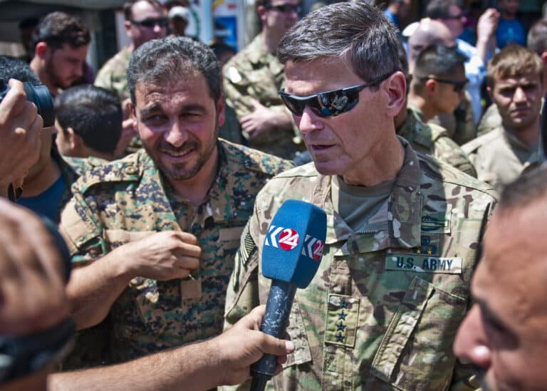 U.S. Army Gen. Joseph Votel, Central Command commander,...