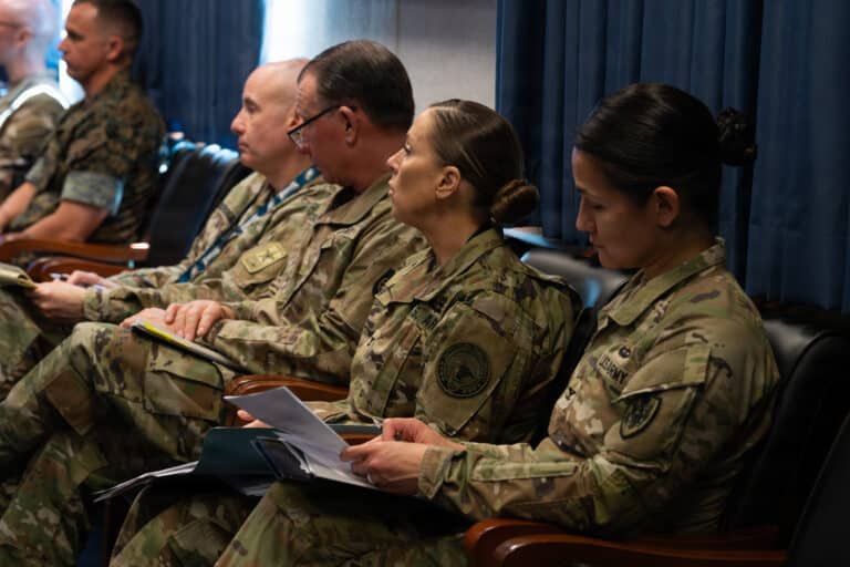 U.S. Army personnel from U.S. Cyber Command and...
