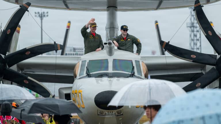 U.S. Sailors with Airborne Command and Control Squadron...