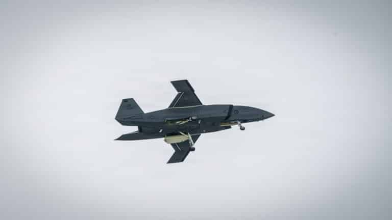 A Boeing Defence Australia’s MQ-28 Ghost Bat, a...