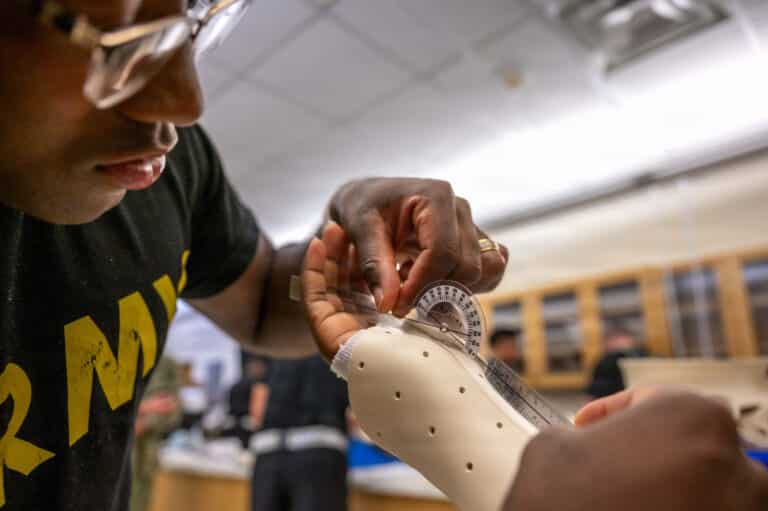 U.S. Army Spc. Jaylen Bussey, a Medical Education and...