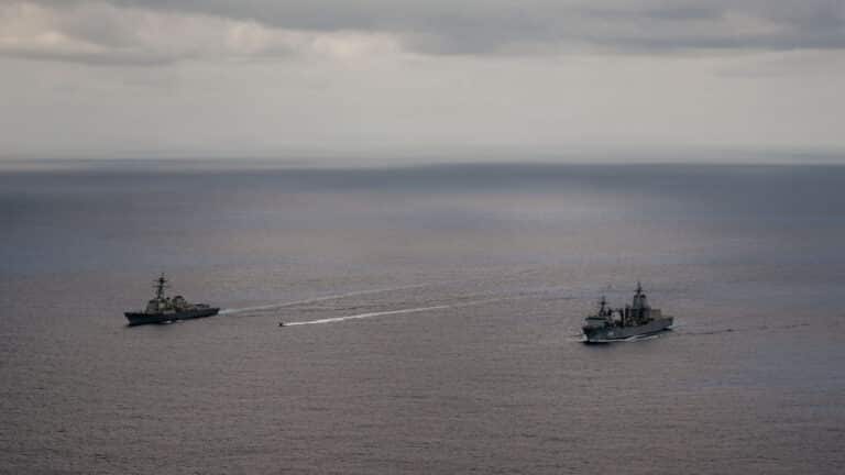 Royal Australian Navy Supply-class replenishment oiler...