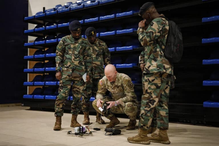 U.S. Army Spc. Aiden Sheridan, drone operator, 173rd...
