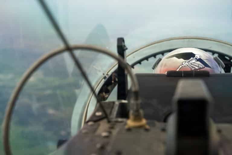 A U.S. Air Force pilot assigned to the 13th Bomb...