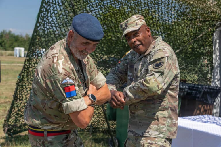 Comd. Sgt. Maj. Jason King, Field Army Reserve Command...