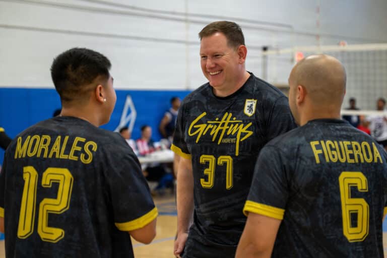 From left to right, U.S. Air Force Staff Sgt. Mark...