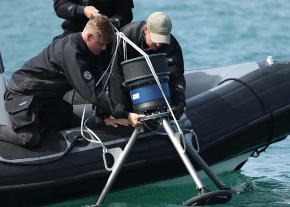 Déploiement du sonar Sentinel IDS depuis un RHIB