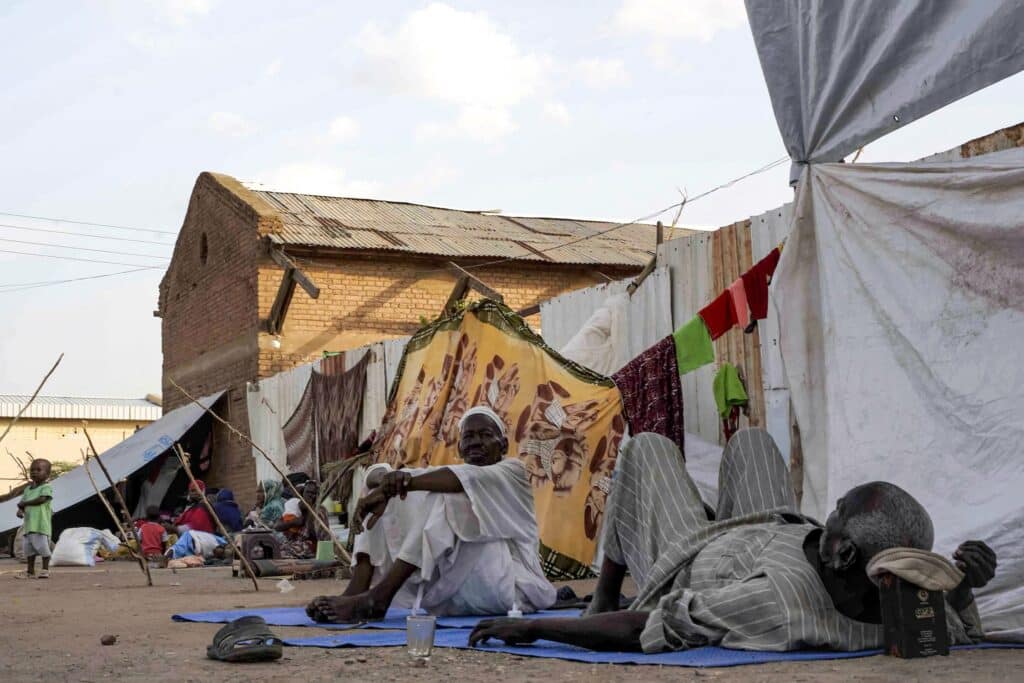 Campement de déplacés à Hasahisa au Soudan