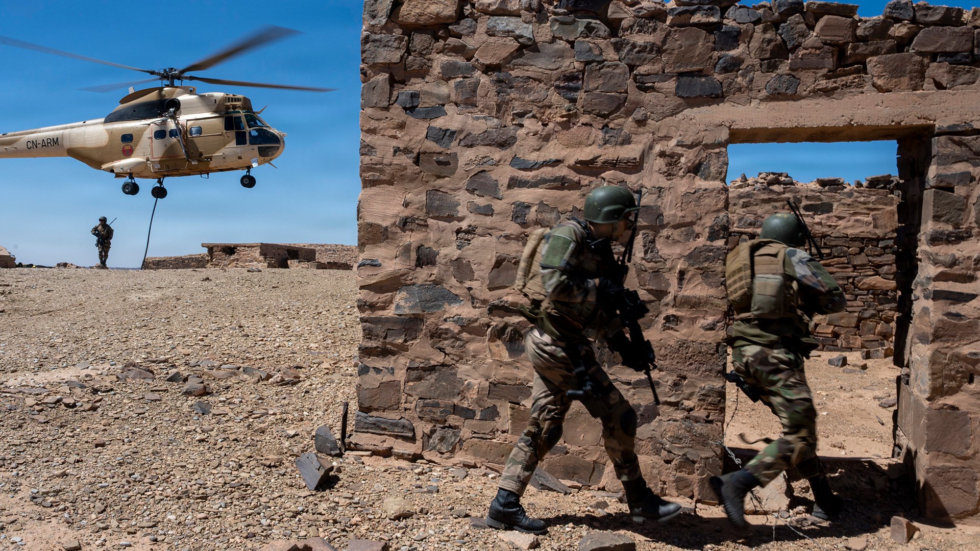 Des troupes des forces spéciales marocaines s’entraînent avec des soldats américains en mai 2026.