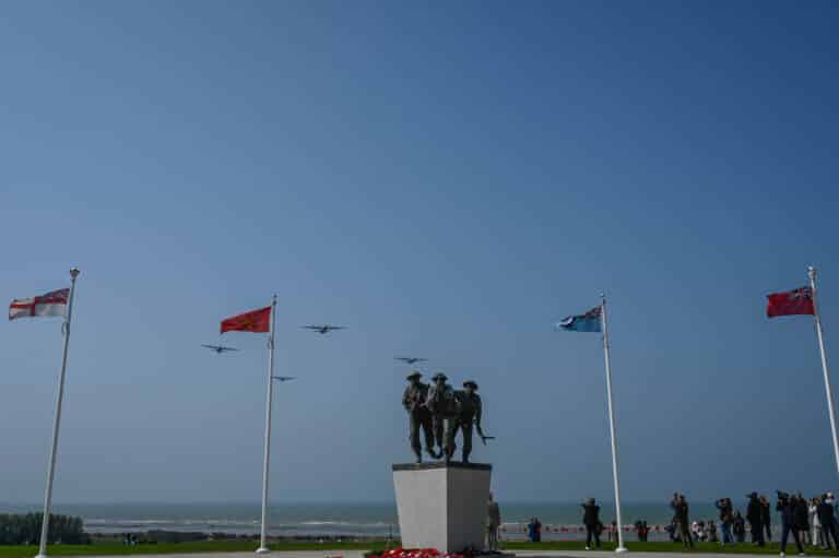 Three U.S. Air Force C-130J Super Hercules and one...