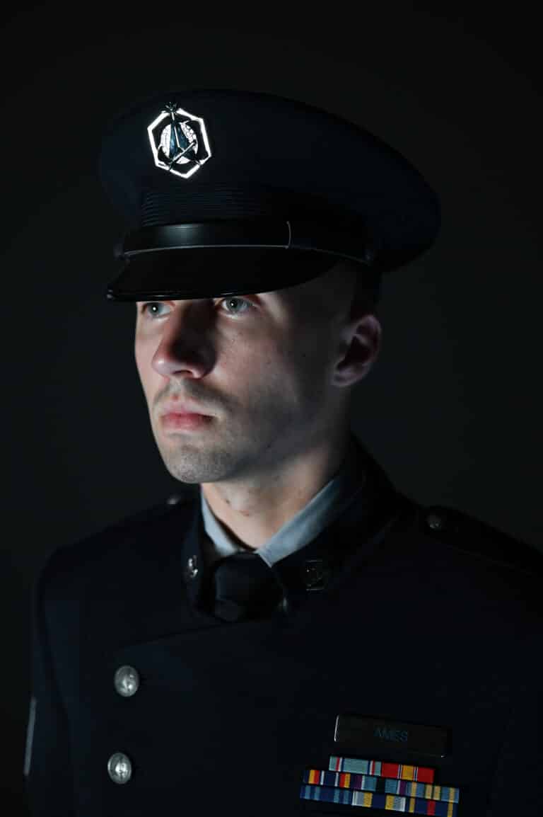 U.S. Space Force Spec. 4 Nicholas Ames, Honor Guard...