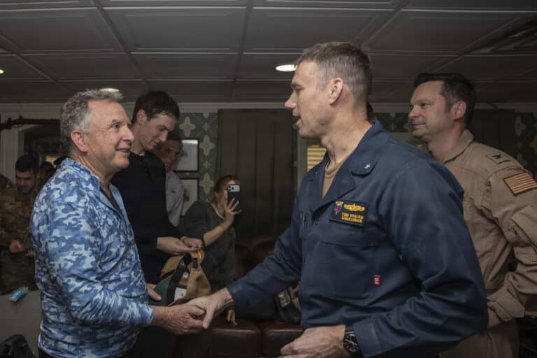 U.S. Navy Rear Adm. Todd Whalen, commander, Carrier...