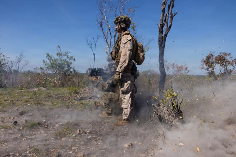 U.S. Marine Corps Staff Sgt. Henry Young, a platoon...