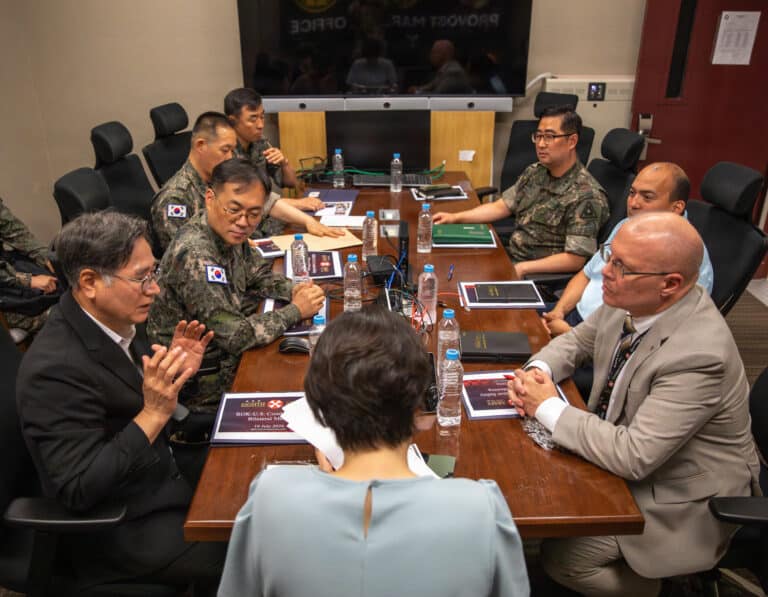 U.S. Army and Republic of Korea Army safety officials...