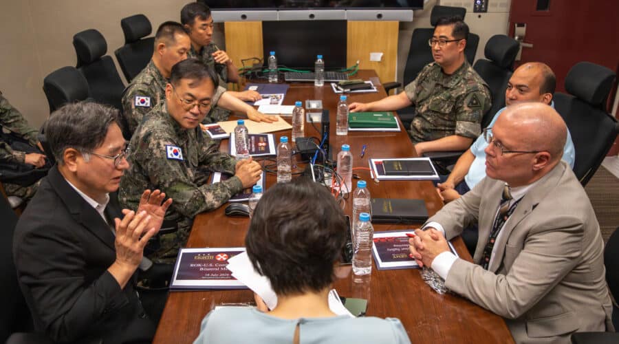 U.S. Army and Republic of Korea Army safety officials... U.S. Army and Republic of Korea Army safety officials...